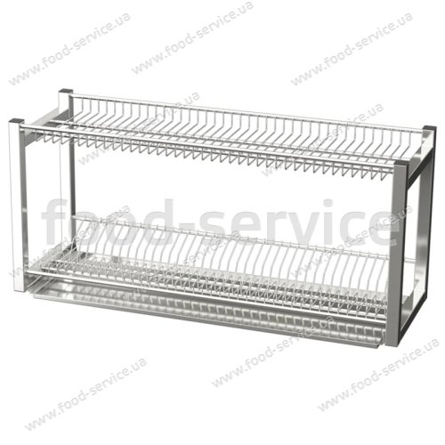 Полиця для сушіння посуду СК СТС-1Т1С 1000х330х400мм навісна Тип1 + піддон